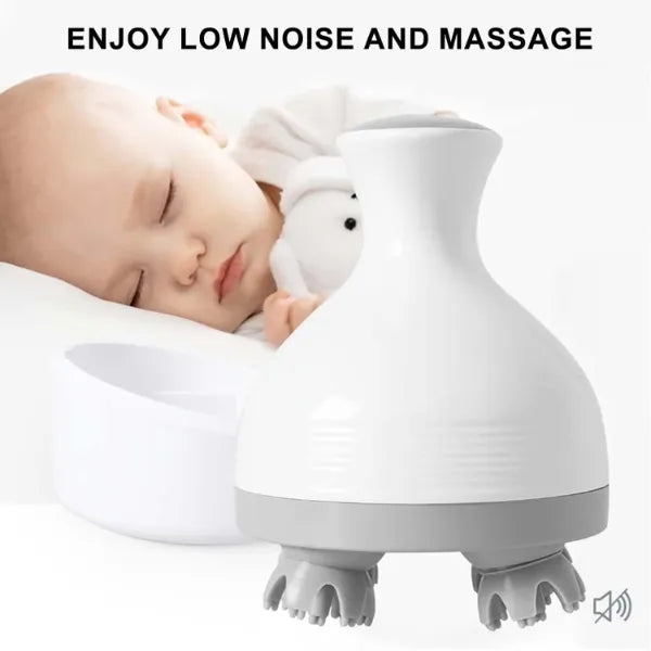 Electric Scalp & Body Massager with 76 Massage Nodes – Rechargeable Smart Kneading Head, Neck, Shoulder & Back Massager for Stress Relief, Hair Growth & Full Body Relaxation