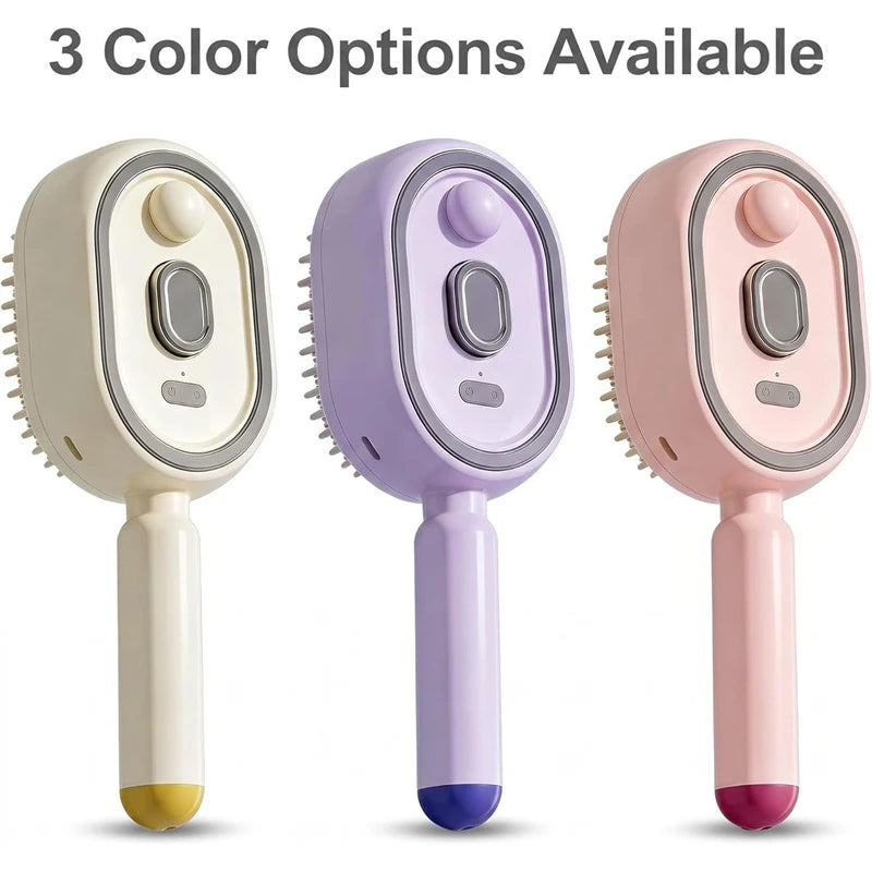 Electric Spray Massage Hair Comb – 3-in-1 Rechargeable Hair Brush