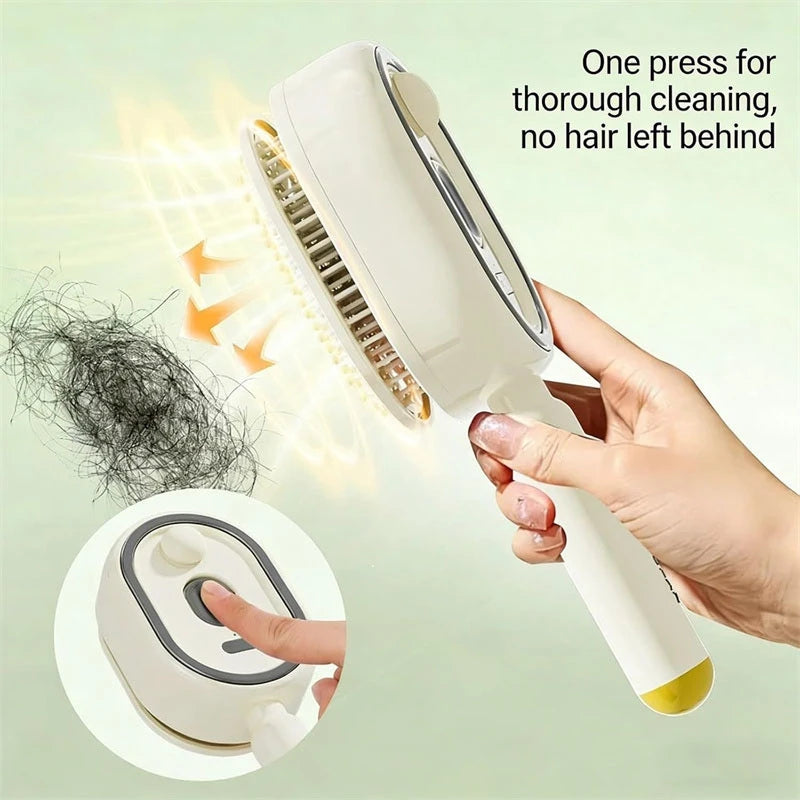 Electric Spray Massage Hair Comb – 3-in-1 Rechargeable Hair Brush