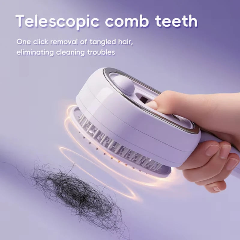 Electric Spray Massage Hair Comb – 3-in-1 Rechargeable Hair Brush