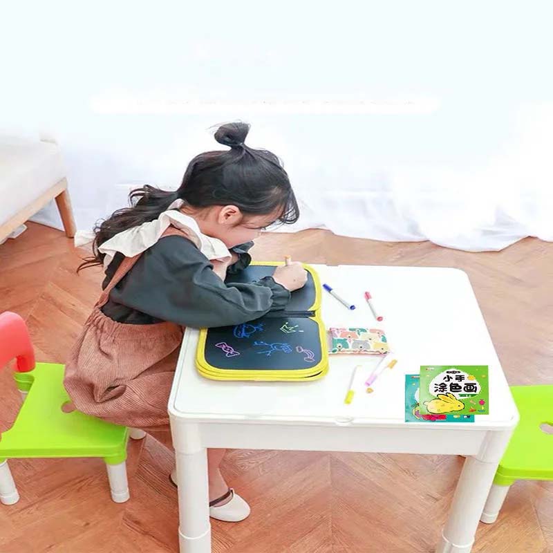 Kids Erasable Drawing Book with Watercolor Pens | Reusable & Mess-Free