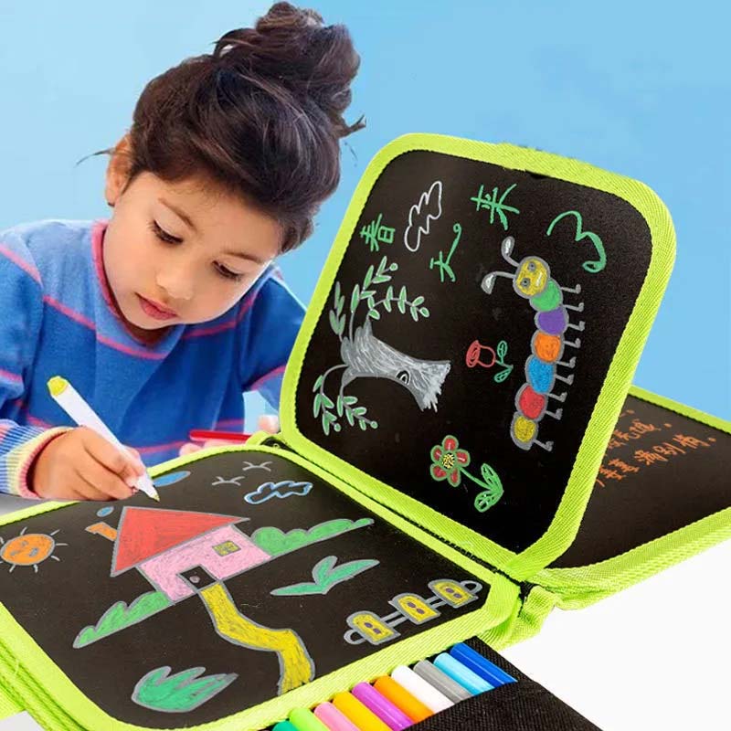 Kids Erasable Drawing Book with Watercolor Pens | Reusable & Mess-Free