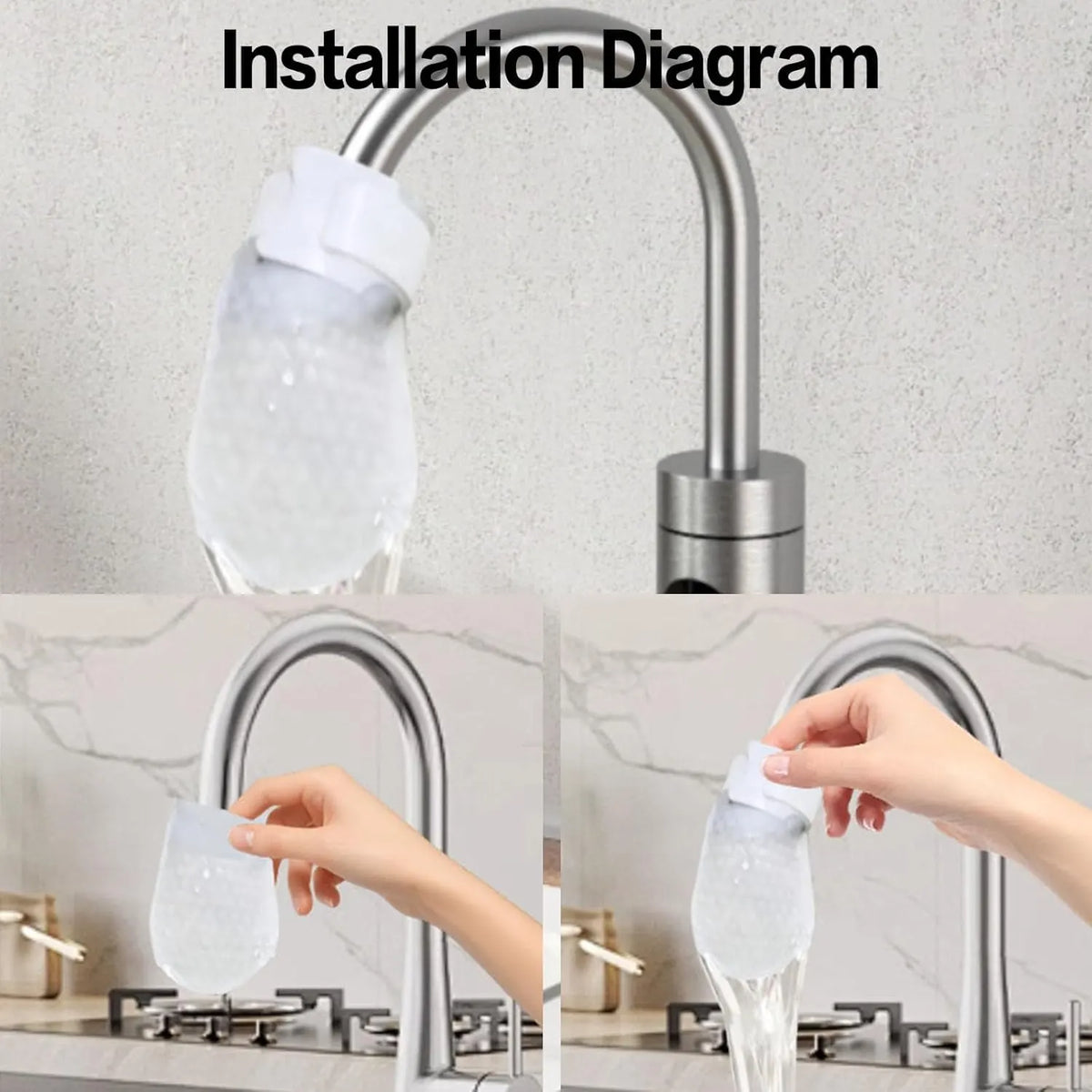 Faucet Filter Bag – Cotton Faucet Water Filter Bags, 10pcs