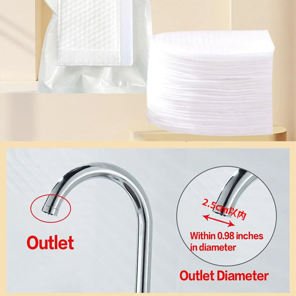 Faucet Filter Bag – Cotton Faucet Water Filter Bags, 10pcs