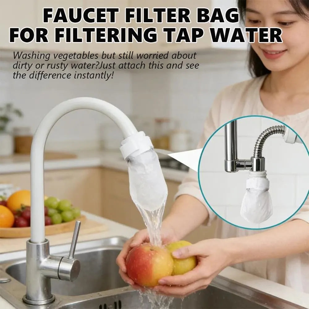 Faucet Filter Bag – Cotton Faucet Water Filter Bags, 10pcs