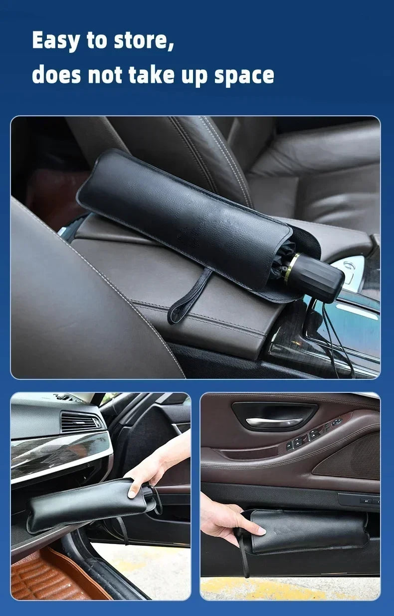 Premium Foldable Car Windshield Sunshade Umbrella – UV Protection Heat Block Front Window Sun Shade Parasol for Cars, SUVs & Trucks
