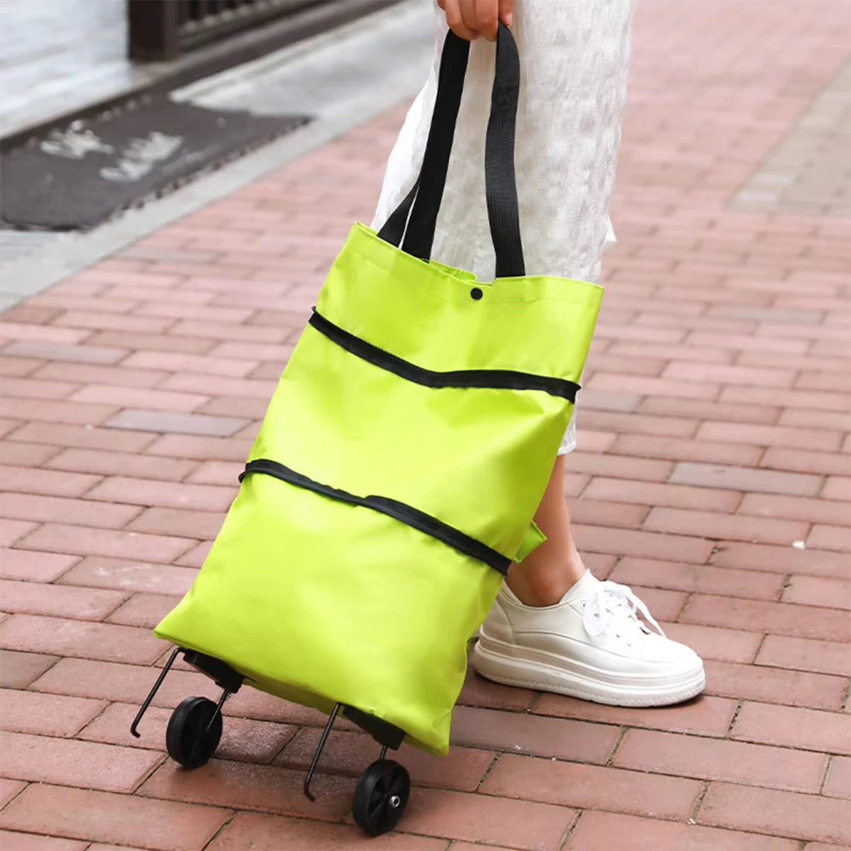 Folding Shopping Pull Cart Trolley Bag with Wheels