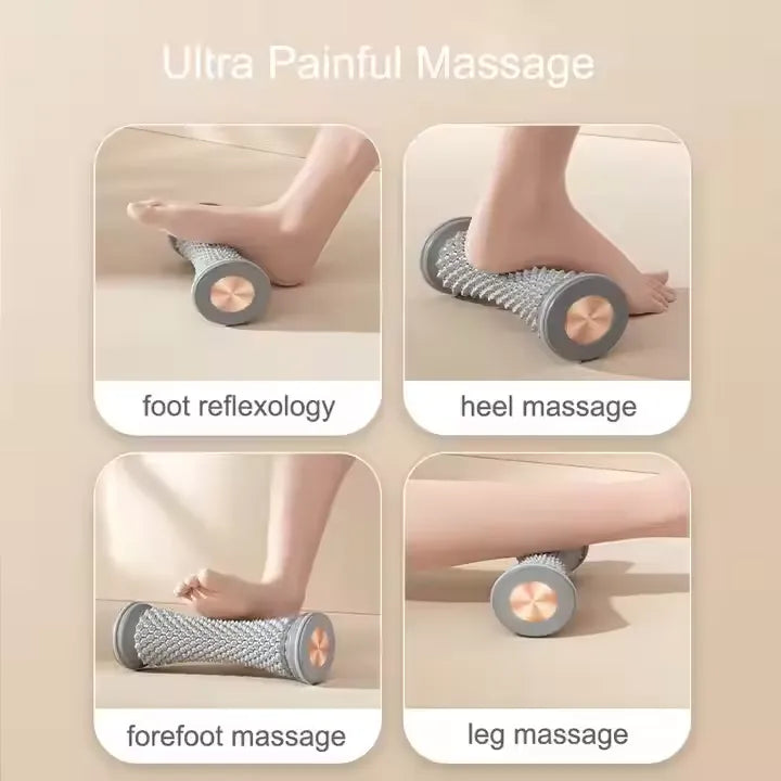 TPR Foot Massager Roller Plantar Fascia Massager - Ergonomic Foot Roller for Deep Tissue Relief | Reflexology Tool for Muscle Relaxation & Home Fitness