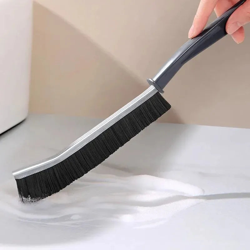 2pcs Gap Cleaning Brush Set - Durable Grout & Corner Scrubber with Long Handle for Tile, Bathroom, Kitchen & Window Tracks