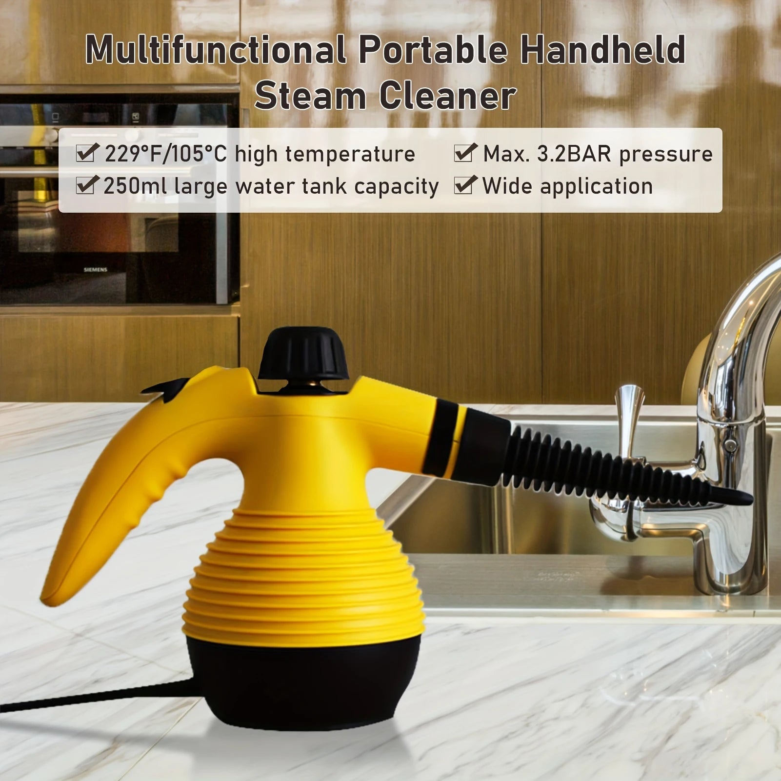 HULMIZONE Handheld Steam Cleaner – High Temperature Portable Steam Cleaning Machine