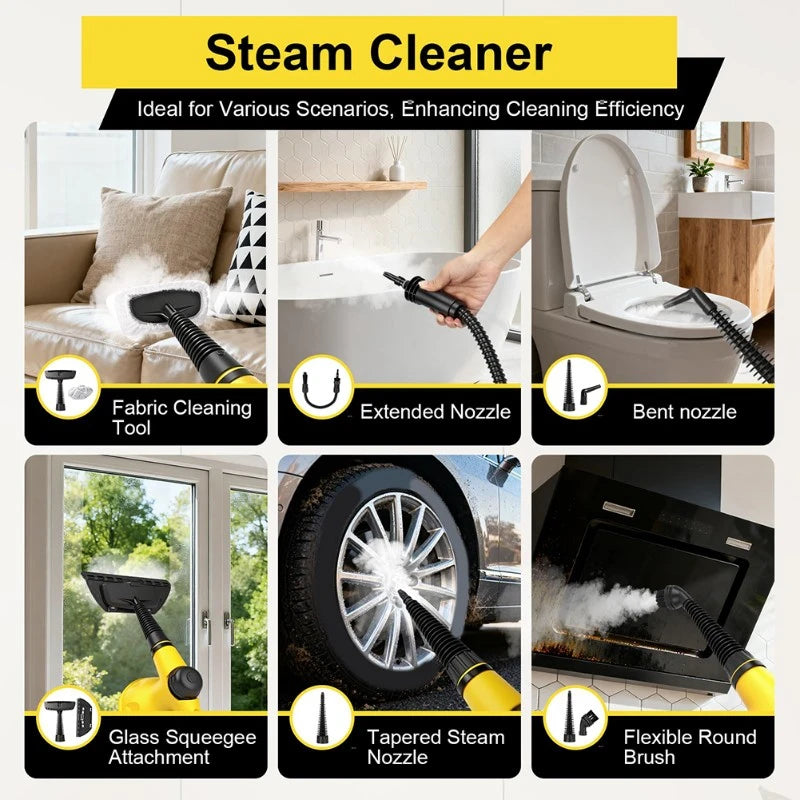 HULMIZONE Handheld Steam Cleaner – High Temperature Portable Steam Cleaning Machine