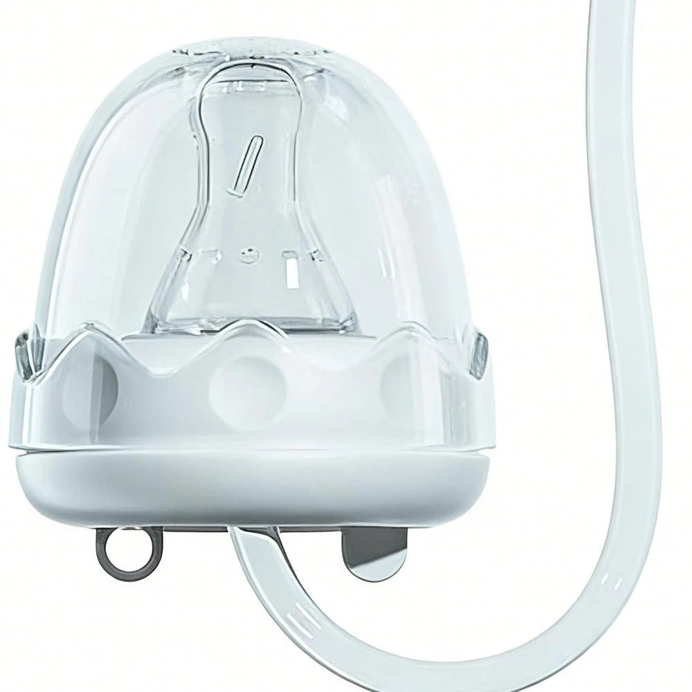 3-in-1 Hands-Free Baby Feeding Bottle with Tube | Anti-Colic BPA-Free Silicone Wide Neck Milk Storage Bottle | Self-Feeding Gravity Straw Bottle 240ML