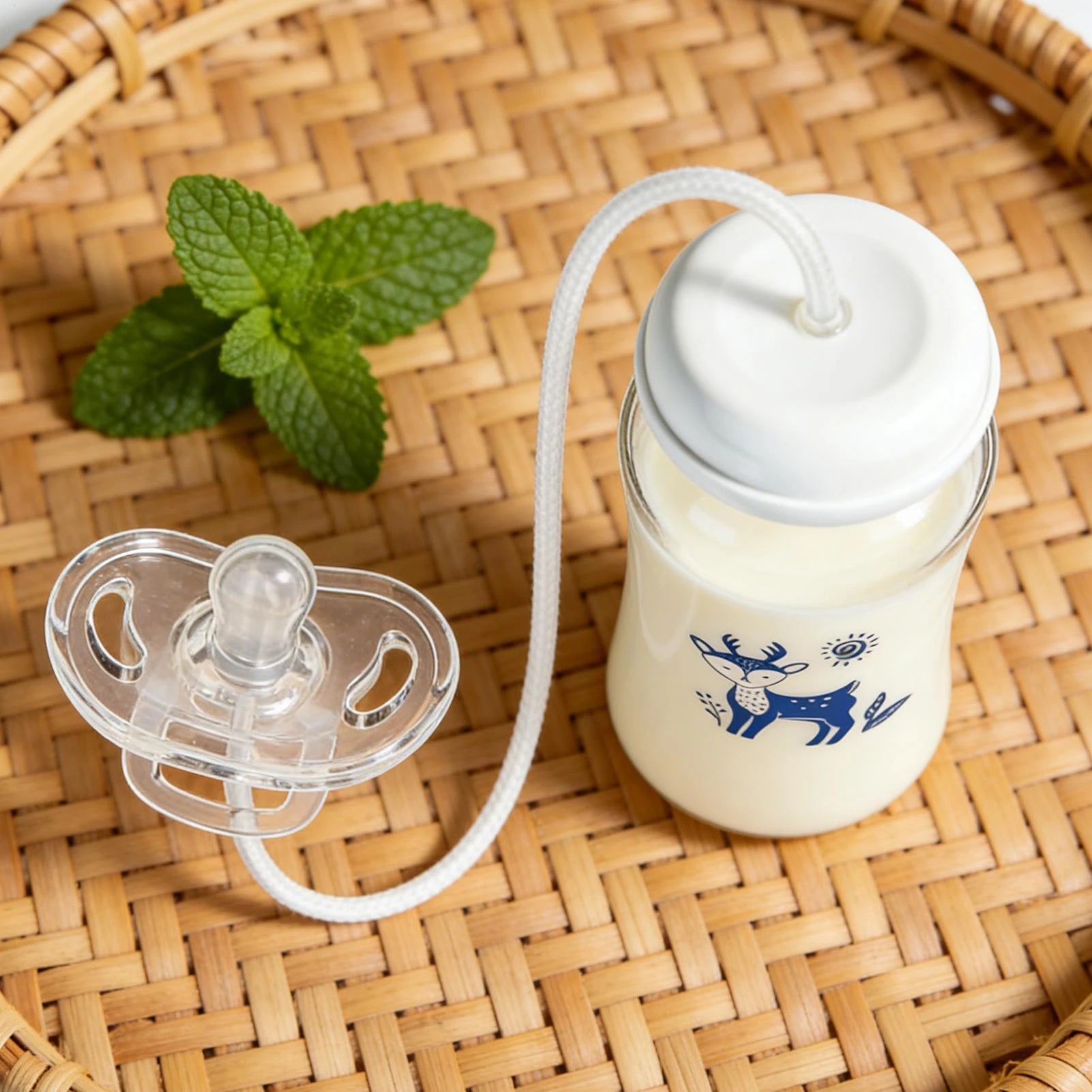 3-in-1 Hands-Free Baby Feeding Bottle with Tube | Anti-Colic BPA-Free Silicone Wide Neck Milk Storage Bottle | Self-Feeding Gravity Straw Bottle 240ML