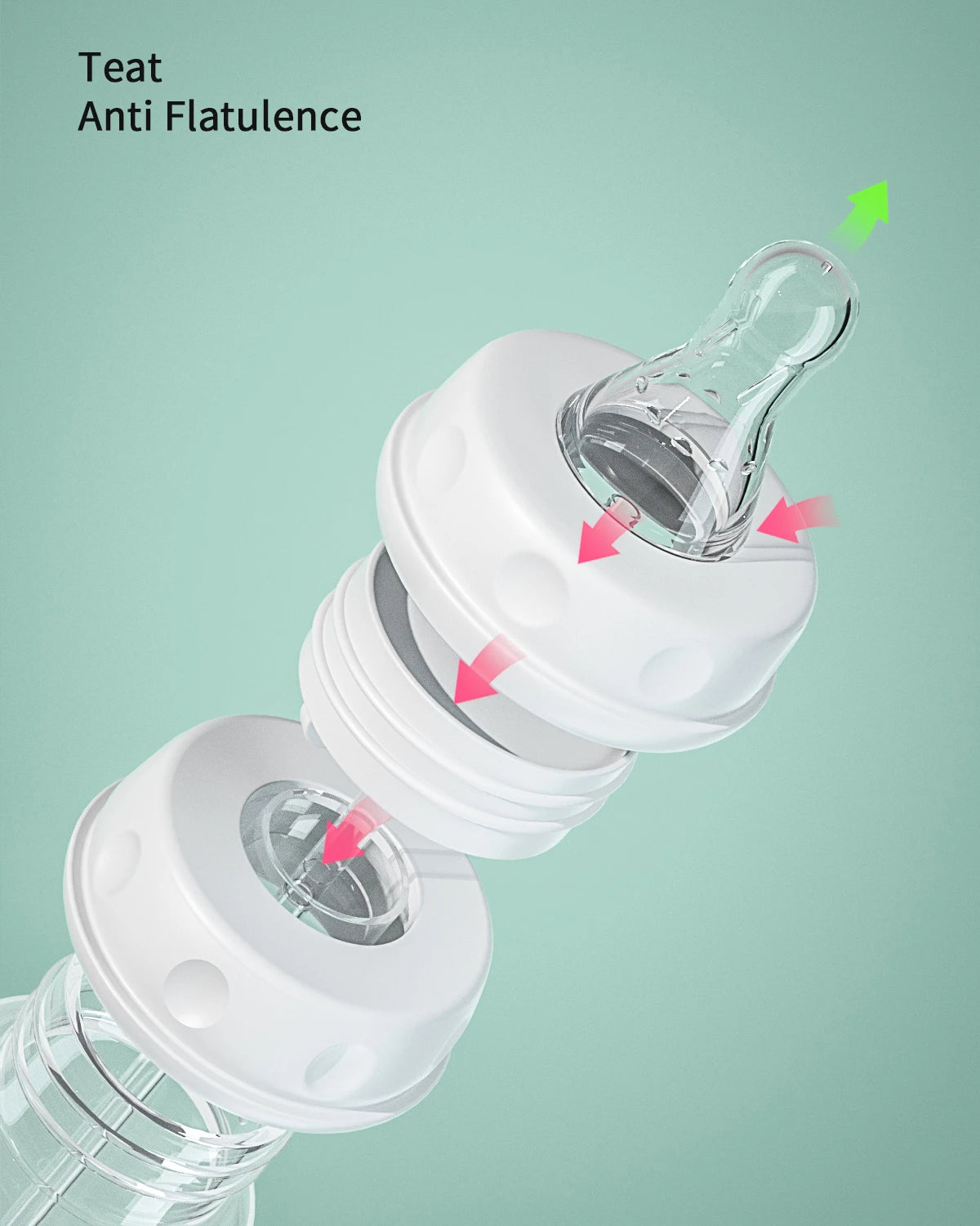 3-in-1 Hands-Free Baby Feeding Bottle with Tube | Anti-Colic BPA-Free Silicone Wide Neck Milk Storage Bottle | Self-Feeding Gravity Straw Bottle 240ML