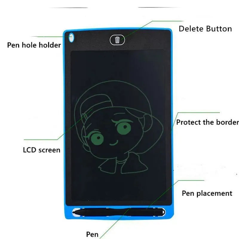 Portable LCD Writing Tablet for Kids & Adults | 8.5", 10.5" | Erasable Doodle Board