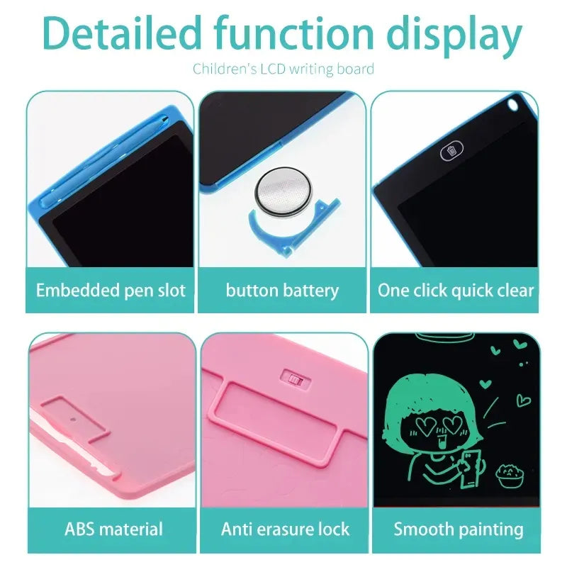Portable LCD Writing Tablet for Kids & Adults | 8.5", 10.5" | Erasable Doodle Board