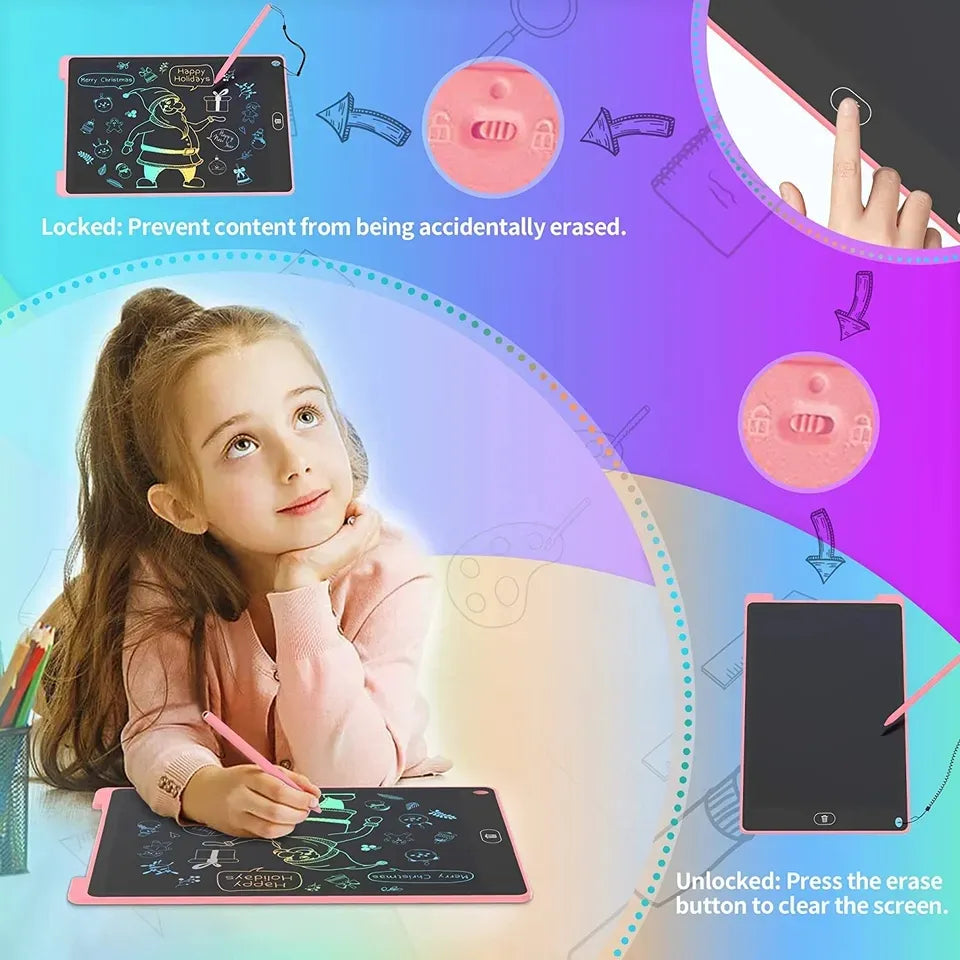Portable LCD Writing Tablet for Kids & Adults | 8.5", 10.5" | Erasable Doodle Board
