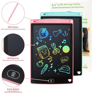 Portable LCD Writing Tablet for Kids & Adults | 8.5", 10.5" | Erasable Doodle Board