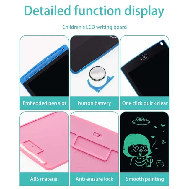 Portable LCD Writing Tablet for Kids & Adults | 8.5", 10.5" | Erasable Doodle Board