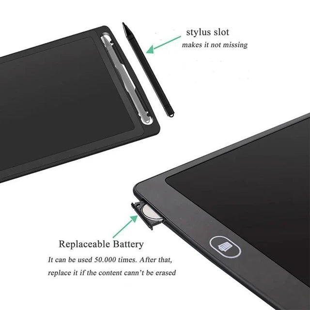 Portable LCD Writing Tablet for Kids & Adults | 8.5", 10.5" | Erasable Doodle Board