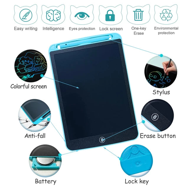 Portable LCD Writing Tablet for Kids & Adults | 8.5", 10.5" | Erasable Doodle Board