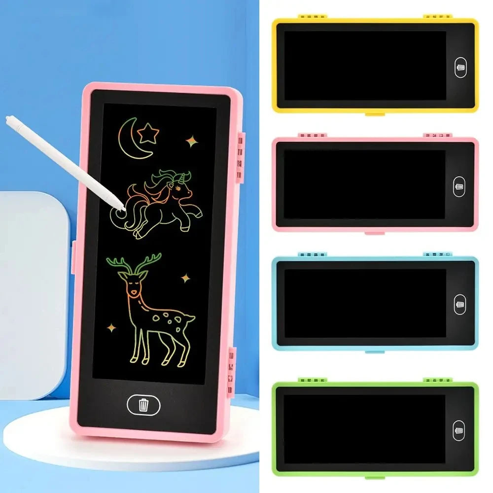 LCD Writing Tablet Pencil Box for Kids – 2 in 1 Digital Drawing Board & Stationery Organizer for Boys & Girls  Smart 2-in-1 Pencil Box with LCD Writing Tablet