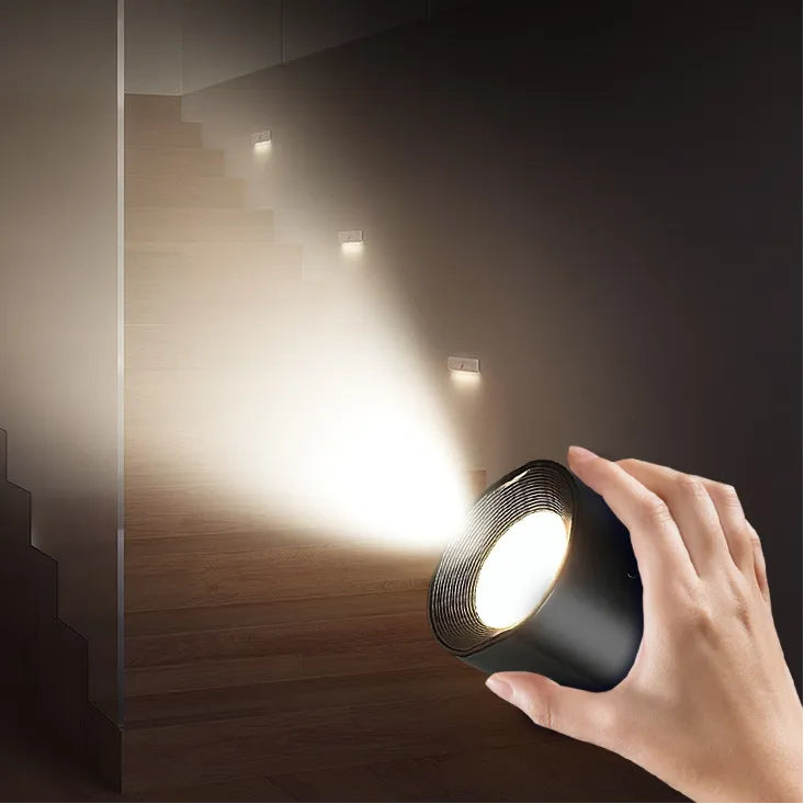 Magnetic LED Wall Lamp - 360° Rotatable Touch Control Night Light for Bedroom & Living Room