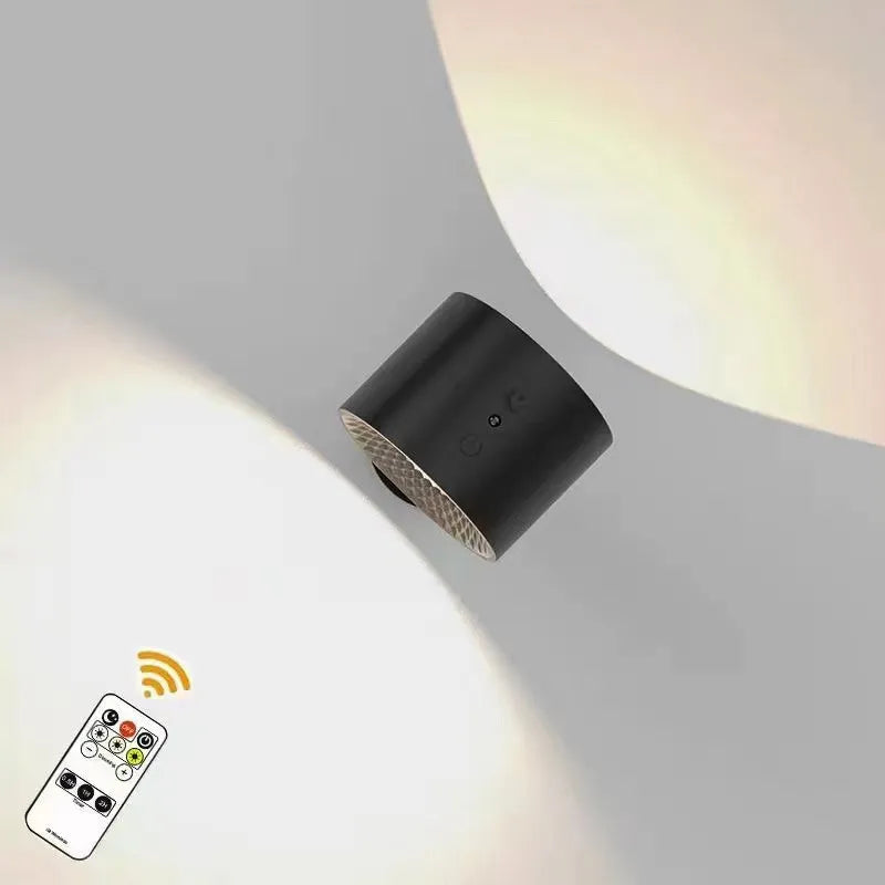 Magnetic LED Wall Lamp - 360° Rotatable Touch Control Night Light for Bedroom & Living Room