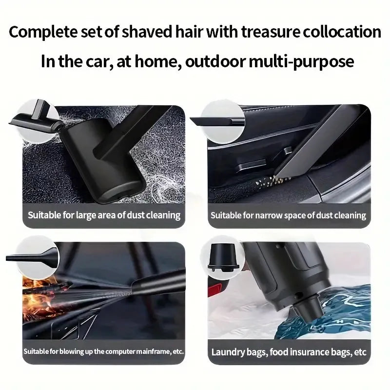 5-in-1 Premium Cordless Handheld Vacuum Cleaner – 9000 Pa for Car, Home, Office, Sofa & Carpet