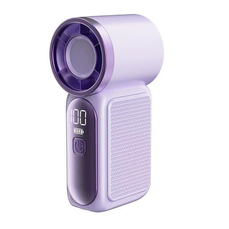 Mini Handheld Turbo Fan – 5-Speed USB Type-C Rechargeable Portable Cooling Fan