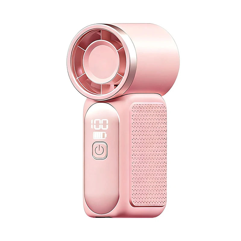 Mini Handheld Turbo Fan – 5-Speed USB Type-C Rechargeable Portable Cooling Fan