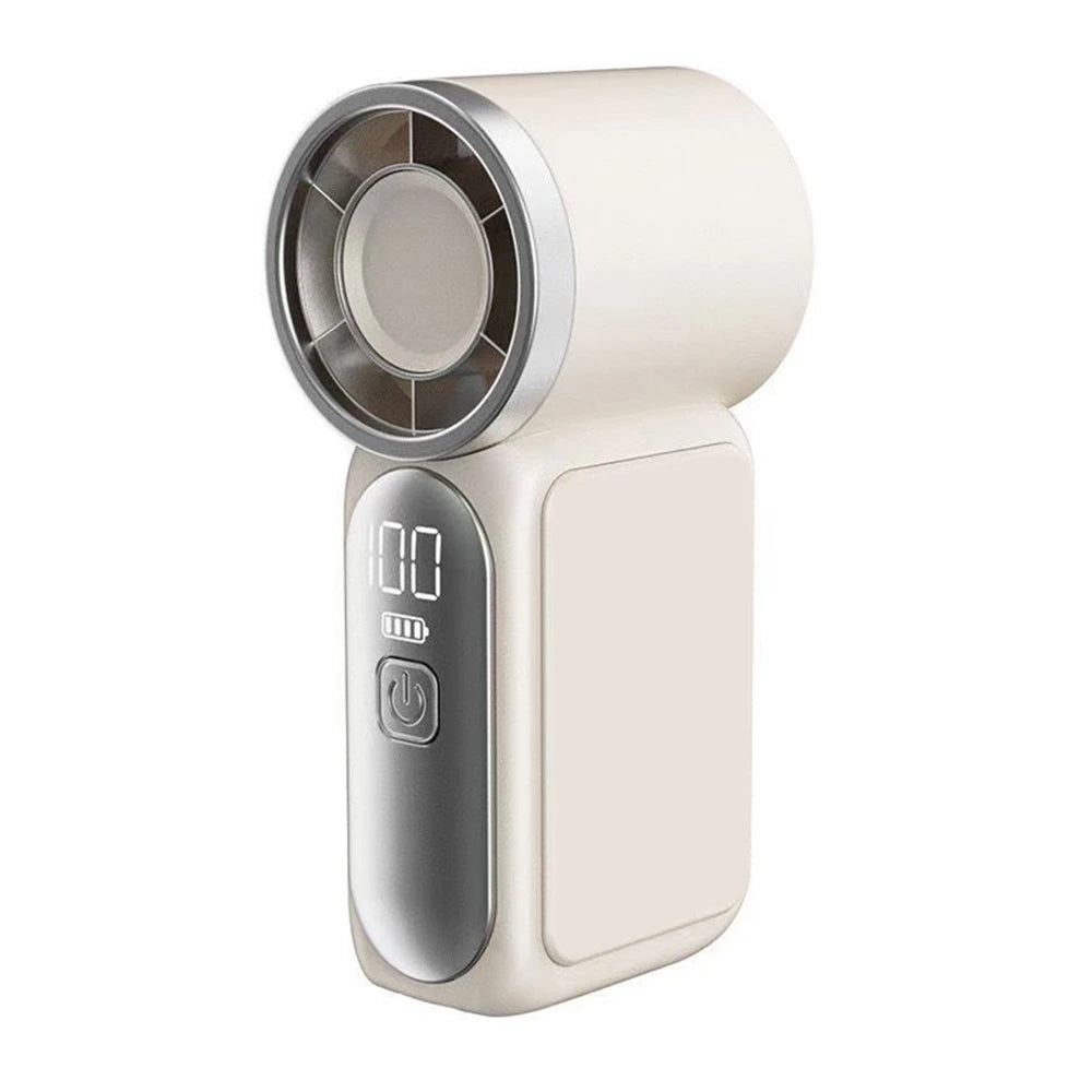 Mini Handheld Turbo Fan – 5-Speed USB Type-C Rechargeable Portable Cooling Fan
