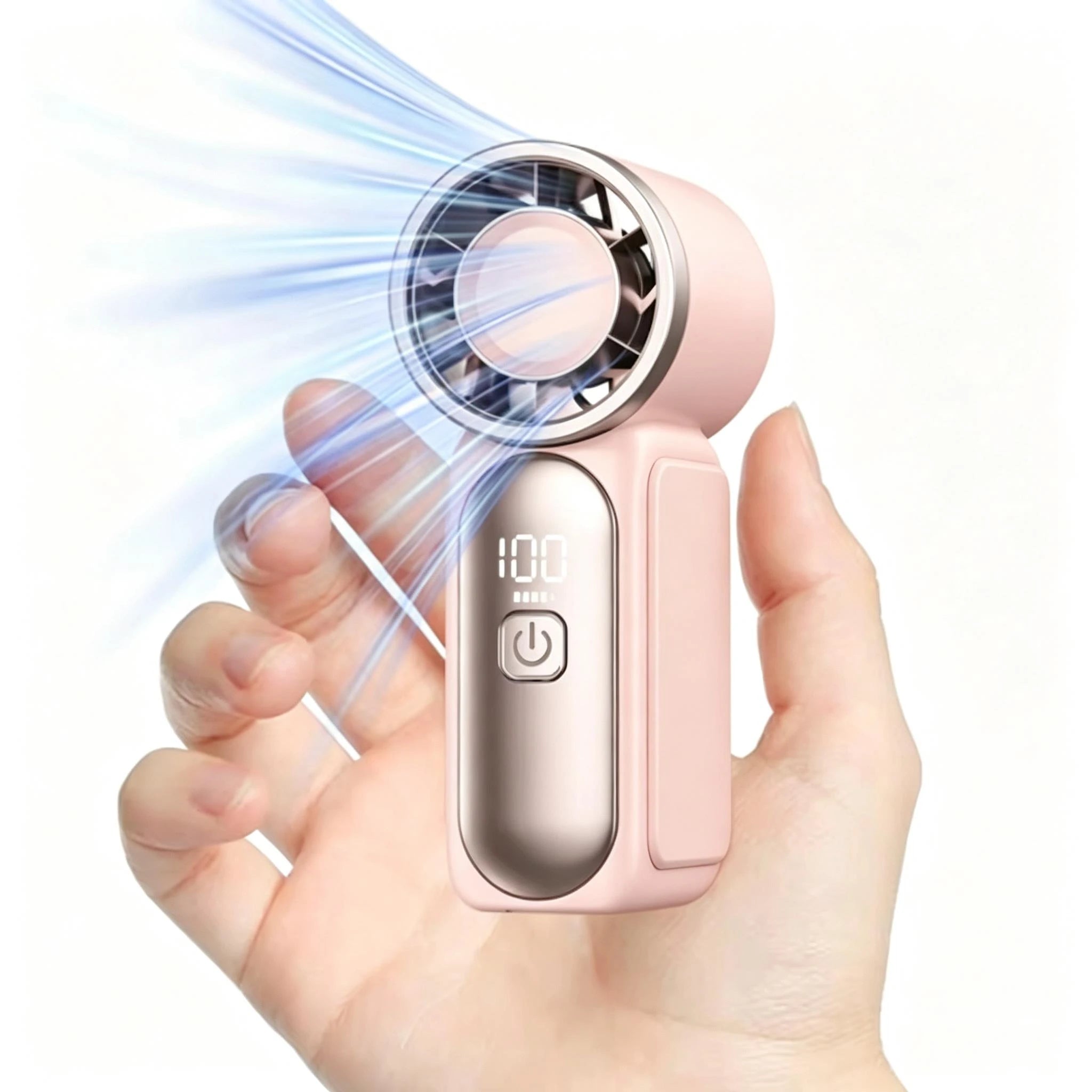 Mini Handheld Turbo Fan – 5-Speed USB Type-C Rechargeable Portable Cooling Fan