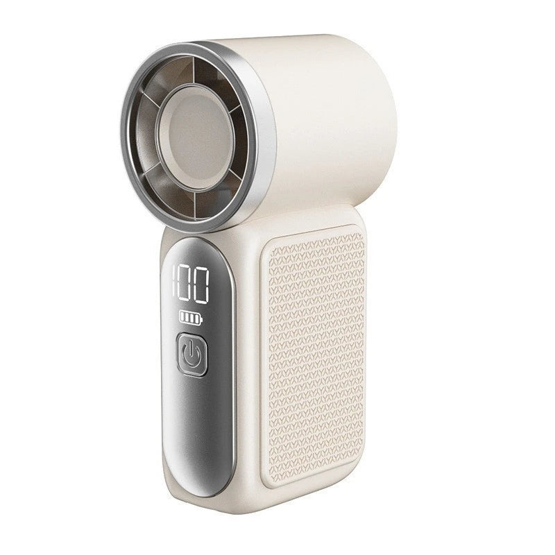 Mini Handheld Turbo Fan – 5-Speed USB Type-C Rechargeable Portable Cooling Fan