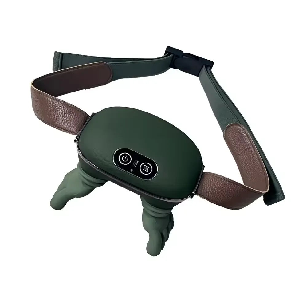 Neck & Back Massager with Heat – Cordless Deep Tissue Shiatsu Massager, 3-Speed Kneading, Dual Temperature Levels, Portable Cervical Pain Relief Device