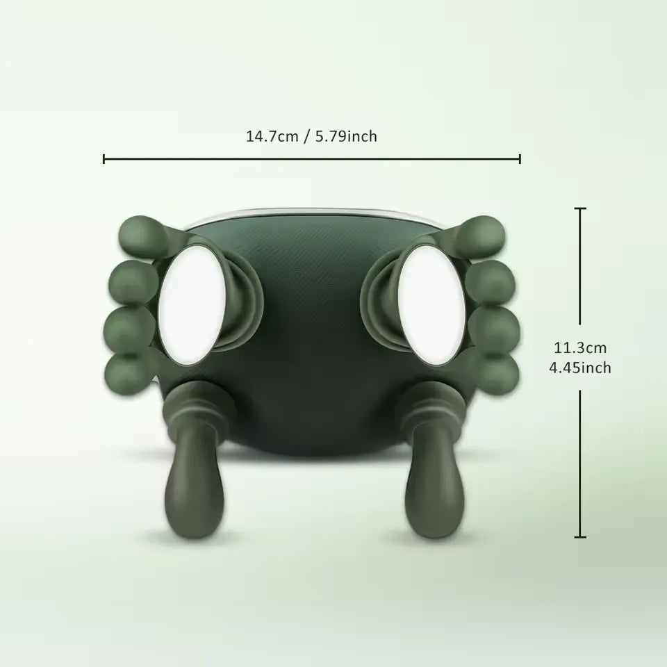 Neck & Back Massager with Heat – Cordless Deep Tissue Shiatsu Massager, 3-Speed Kneading, Dual Temperature Levels, Portable Cervical Pain Relief Device