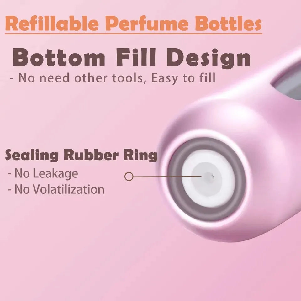 Portable 5ml Aluminum Mini Perfume Atomizer - Travel Refillable Spray Bottle