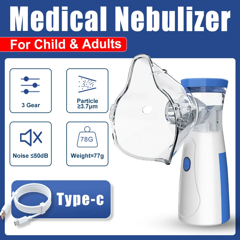 Portable Handheld Ultra Nebulizer for Kids & Adults