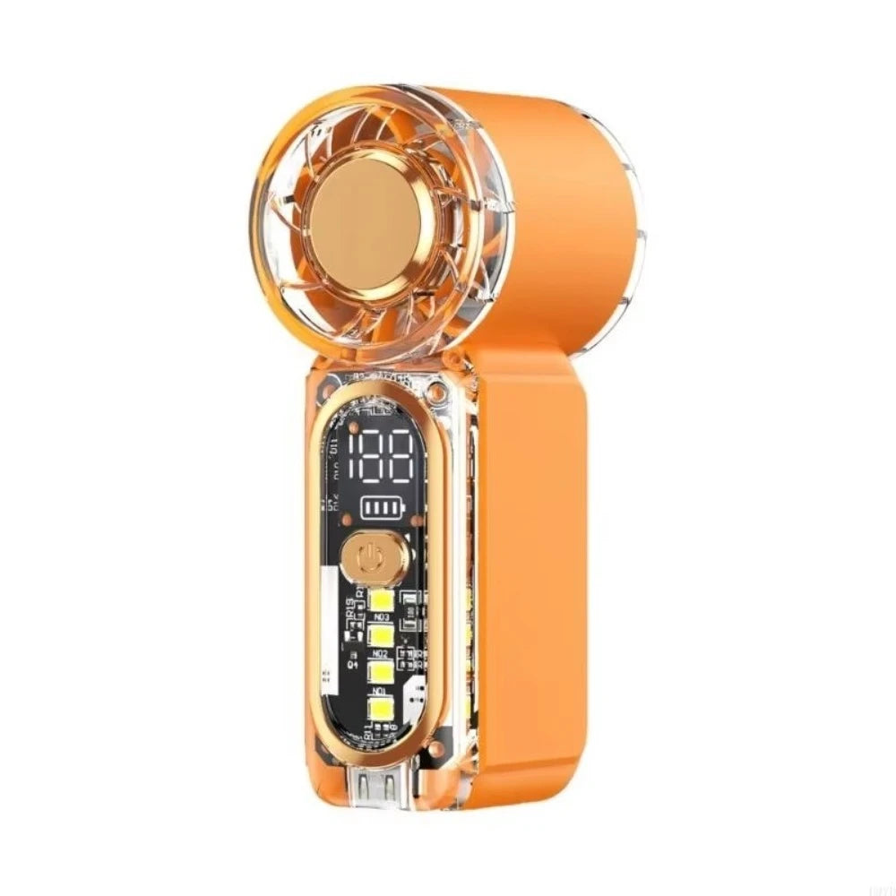 HULMIZONE Portable Mini Turbo Fan With LED Light