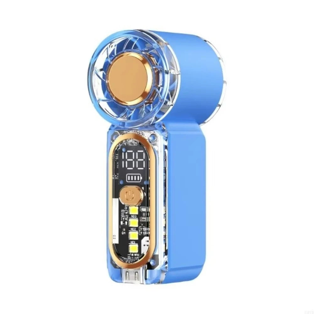 HULMIZONE Portable Mini Turbo Fan With LED Light