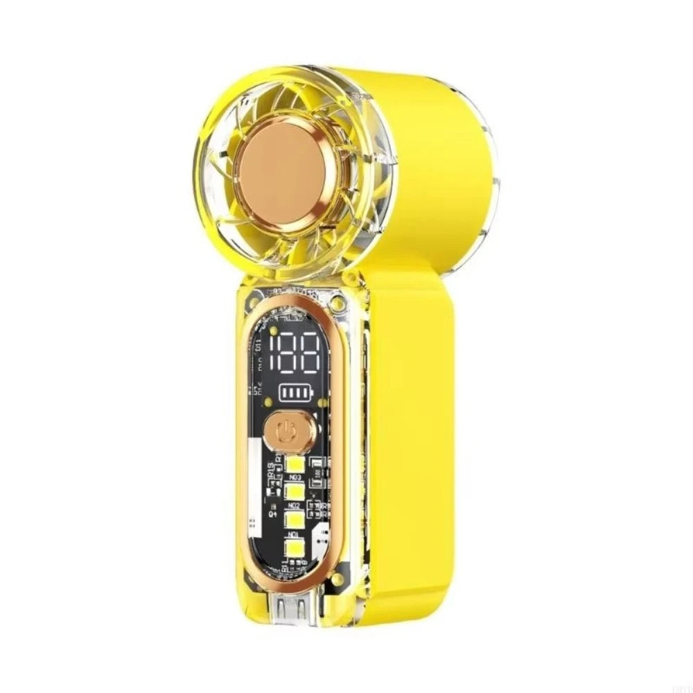 HULMIZONE Portable Mini Turbo Fan With LED Light