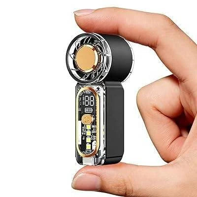 HULMIZONE Portable Mini Turbo Fan With LED Light