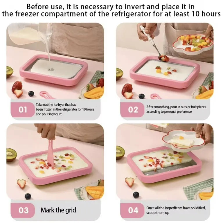 HULMIZONE DIY Rolled Ice Cream Maker