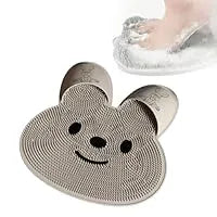 Silicone Foot Shower Massager & Scrubber Pad with Suction Cups – TPR Acupressure Mat for Feet & Body | Exfoliates, Improves Circulation, Odor Control (Medium & Large Sizes)