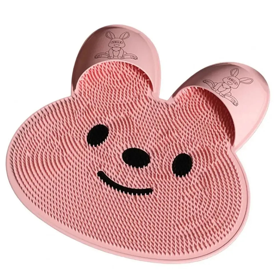 Silicone Foot Shower Massager & Scrubber Pad with Suction Cups – TPR Acupressure Mat for Feet & Body | Exfoliates, Improves Circulation, Odor Control (Medium & Large Sizes)