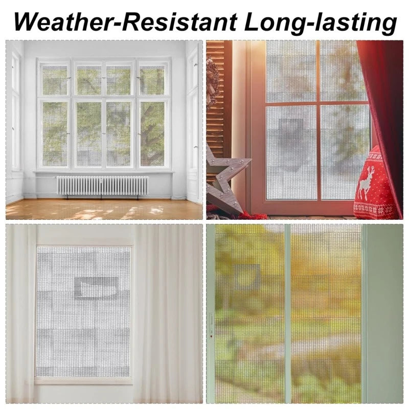 Strong Waterproof Self-Adhesive Window Screen Repair Mesh Tape (5cm x 2m)