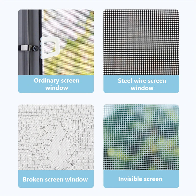 Strong Waterproof Self-Adhesive Window Screen Repair Mesh Tape (5cm x 2m)