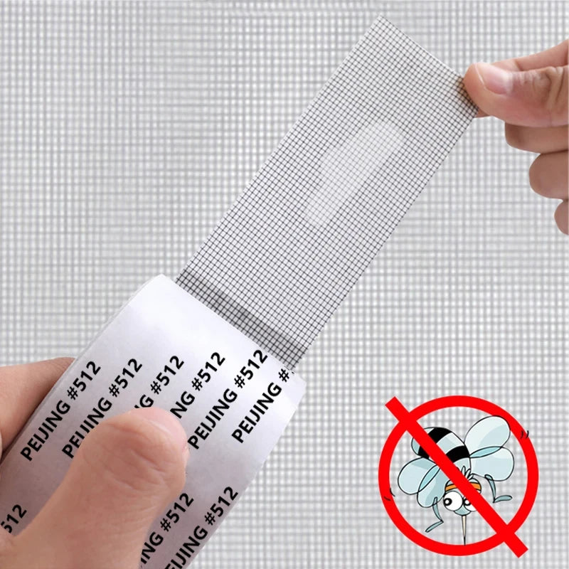 Strong Waterproof Self-Adhesive Window Screen Repair Mesh Tape (5cm x 2m)