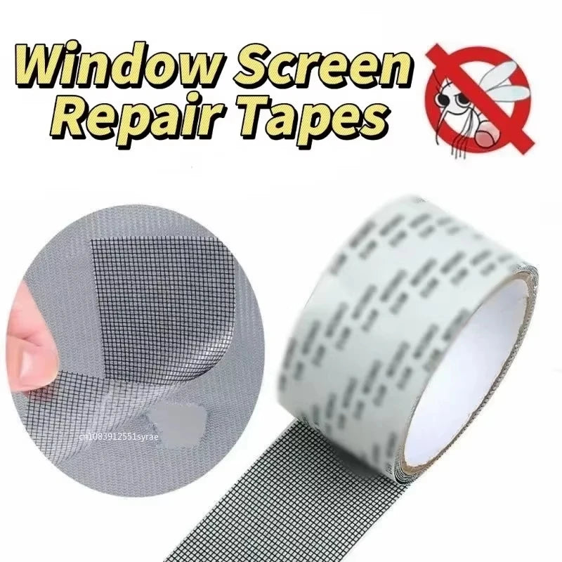 Strong Waterproof Self-Adhesive Window Screen Repair Mesh Tape (5cm x 2m)