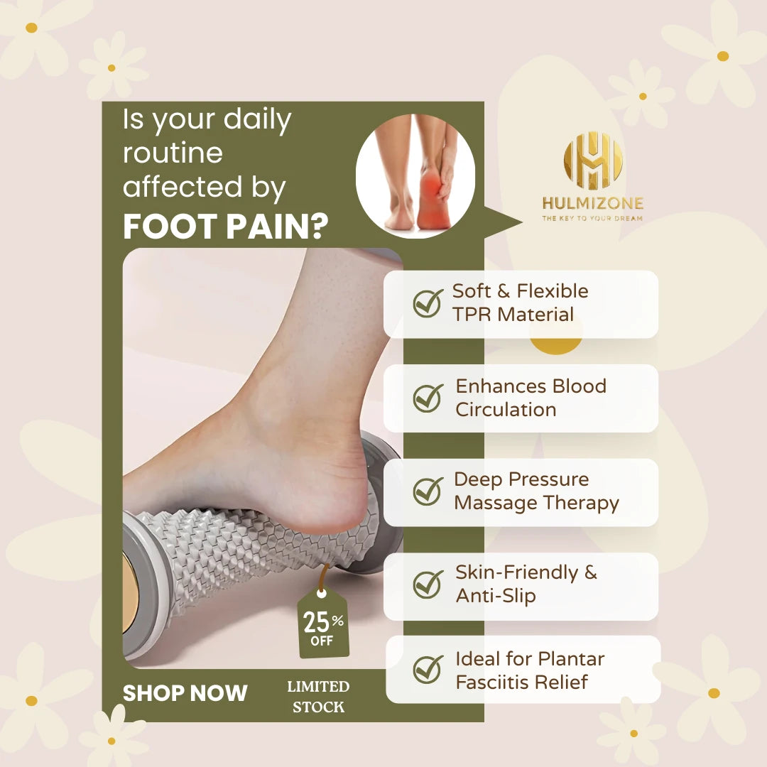 1pc TPR Plantar Fascia Therapy Device – Deep Pressure Foot Massager for Heel & Arch Pain Relief